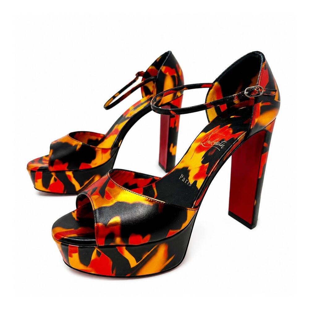 Christian Louboutin Sandaloo Platform Heels Womens Size EU 39